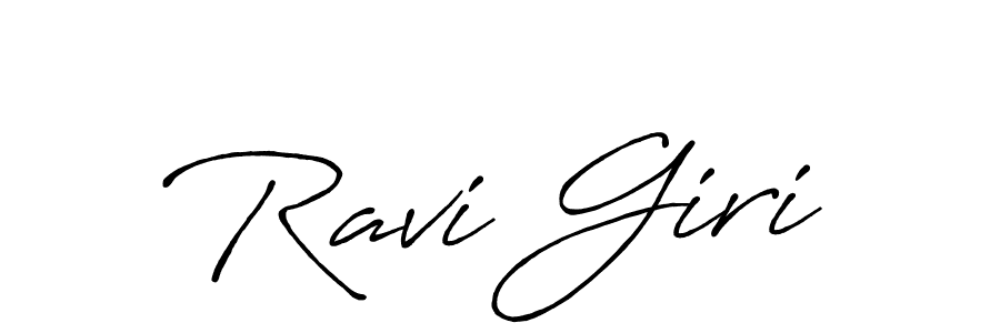 Design your own signature with our free online signature maker. With this signature software, you can create a handwritten (Antro_Vectra_Bolder) signature for name Ravi Giri. Ravi Giri signature style 7 images and pictures png