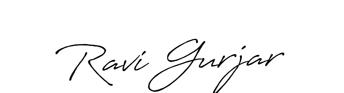 It looks lik you need a new signature style for name Ravi Gurjar. Design unique handwritten (Antro_Vectra_Bolder) signature with our free signature maker in just a few clicks. Ravi Gurjar signature style 7 images and pictures png