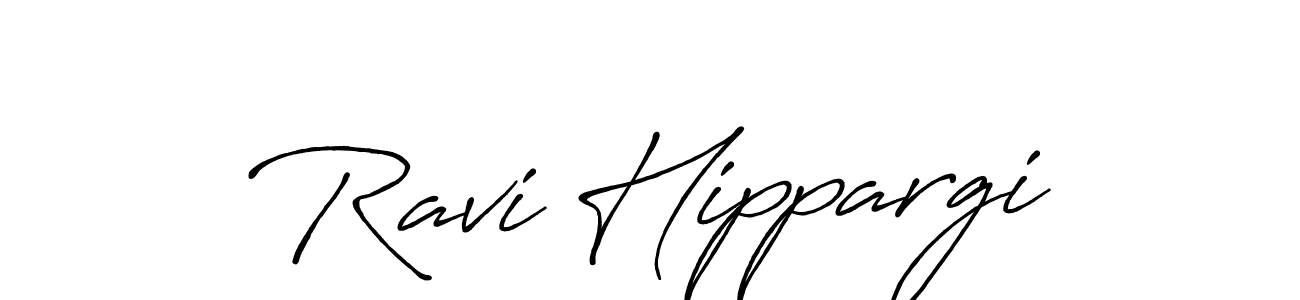 Antro_Vectra_Bolder is a professional signature style that is perfect for those who want to add a touch of class to their signature. It is also a great choice for those who want to make their signature more unique. Get Ravi Hippargi name to fancy signature for free. Ravi Hippargi signature style 7 images and pictures png