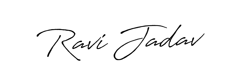 Antro_Vectra_Bolder is a professional signature style that is perfect for those who want to add a touch of class to their signature. It is also a great choice for those who want to make their signature more unique. Get Ravi Jadav name to fancy signature for free. Ravi Jadav signature style 7 images and pictures png
