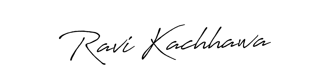 Ravi Kachhawa stylish signature style. Best Handwritten Sign (Antro_Vectra_Bolder) for my name. Handwritten Signature Collection Ideas for my name Ravi Kachhawa. Ravi Kachhawa signature style 7 images and pictures png