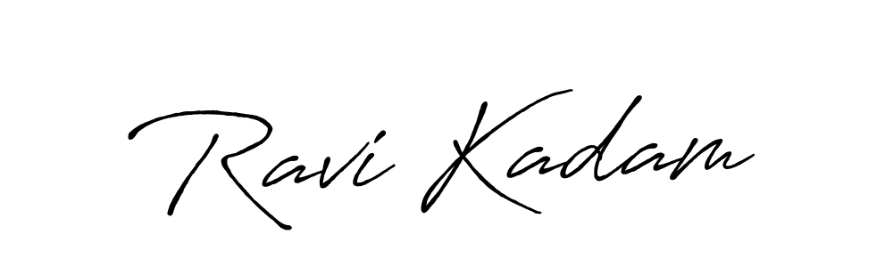 Antro_Vectra_Bolder is a professional signature style that is perfect for those who want to add a touch of class to their signature. It is also a great choice for those who want to make their signature more unique. Get Ravi Kadam name to fancy signature for free. Ravi Kadam signature style 7 images and pictures png