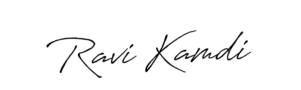 Also we have Ravi Kamdi name is the best signature style. Create professional handwritten signature collection using Antro_Vectra_Bolder autograph style. Ravi Kamdi signature style 7 images and pictures png