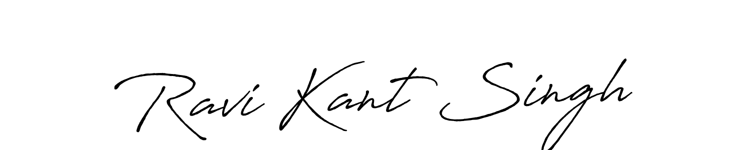 Design your own signature with our free online signature maker. With this signature software, you can create a handwritten (Antro_Vectra_Bolder) signature for name Ravi Kant Singh. Ravi Kant Singh signature style 7 images and pictures png