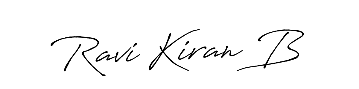 You can use this online signature creator to create a handwritten signature for the name Ravi Kiran B. This is the best online autograph maker. Ravi Kiran B signature style 7 images and pictures png