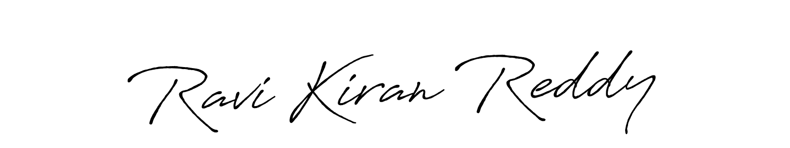 Create a beautiful signature design for name Ravi Kiran Reddy. With this signature (Antro_Vectra_Bolder) fonts, you can make a handwritten signature for free. Ravi Kiran Reddy signature style 7 images and pictures png