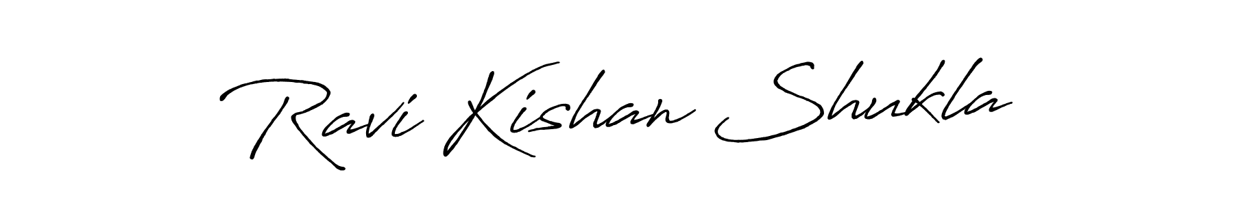 Ravi Kishan Shukla stylish signature style. Best Handwritten Sign (Antro_Vectra_Bolder) for my name. Handwritten Signature Collection Ideas for my name Ravi Kishan Shukla. Ravi Kishan Shukla signature style 7 images and pictures png