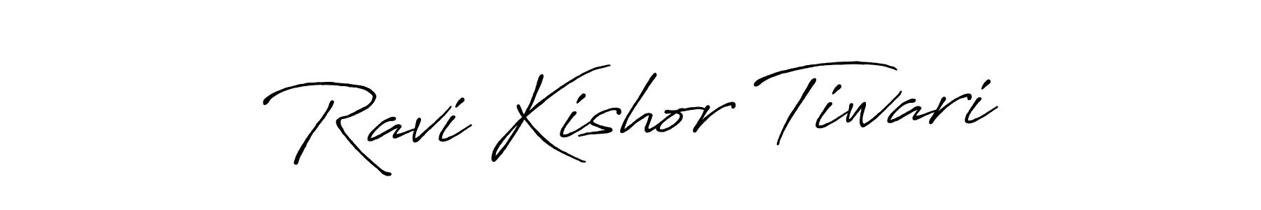 Design your own signature with our free online signature maker. With this signature software, you can create a handwritten (Antro_Vectra_Bolder) signature for name Ravi Kishor Tiwari. Ravi Kishor Tiwari signature style 7 images and pictures png