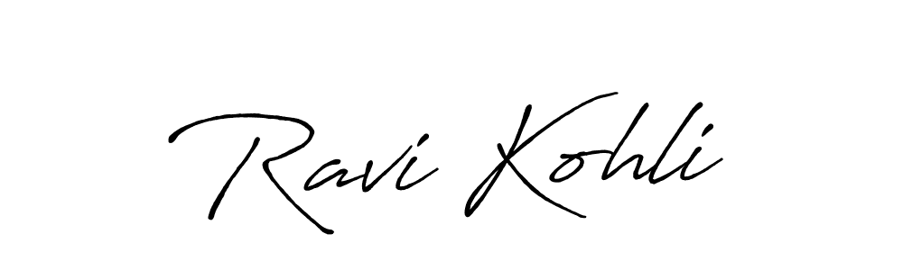 It looks lik you need a new signature style for name Ravi Kohli. Design unique handwritten (Antro_Vectra_Bolder) signature with our free signature maker in just a few clicks. Ravi Kohli signature style 7 images and pictures png