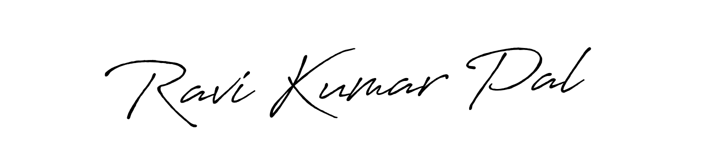 Create a beautiful signature design for name Ravi Kumar Pal. With this signature (Antro_Vectra_Bolder) fonts, you can make a handwritten signature for free. Ravi Kumar Pal signature style 7 images and pictures png