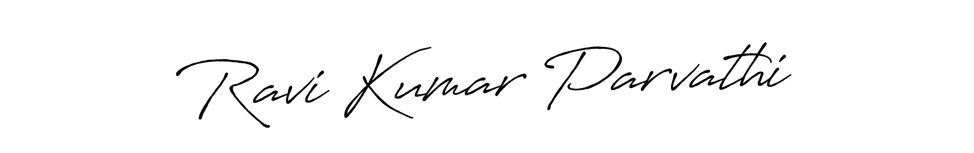 How to make Ravi Kumar Parvathi signature? Antro_Vectra_Bolder is a professional autograph style. Create handwritten signature for Ravi Kumar Parvathi name. Ravi Kumar Parvathi signature style 7 images and pictures png