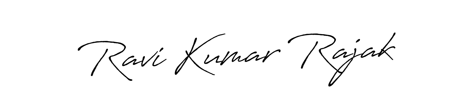 Ravi Kumar Rajak stylish signature style. Best Handwritten Sign (Antro_Vectra_Bolder) for my name. Handwritten Signature Collection Ideas for my name Ravi Kumar Rajak. Ravi Kumar Rajak signature style 7 images and pictures png