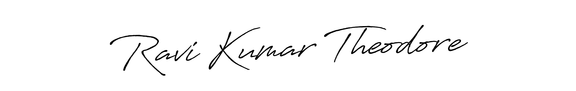 Design your own signature with our free online signature maker. With this signature software, you can create a handwritten (Antro_Vectra_Bolder) signature for name Ravi Kumar Theodore. Ravi Kumar Theodore signature style 7 images and pictures png