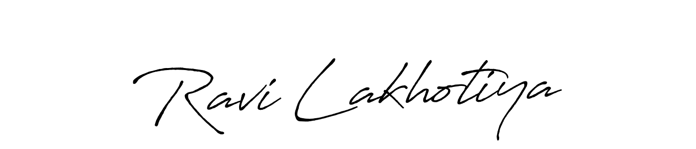 How to make Ravi Lakhotiya signature? Antro_Vectra_Bolder is a professional autograph style. Create handwritten signature for Ravi Lakhotiya name. Ravi Lakhotiya signature style 7 images and pictures png
