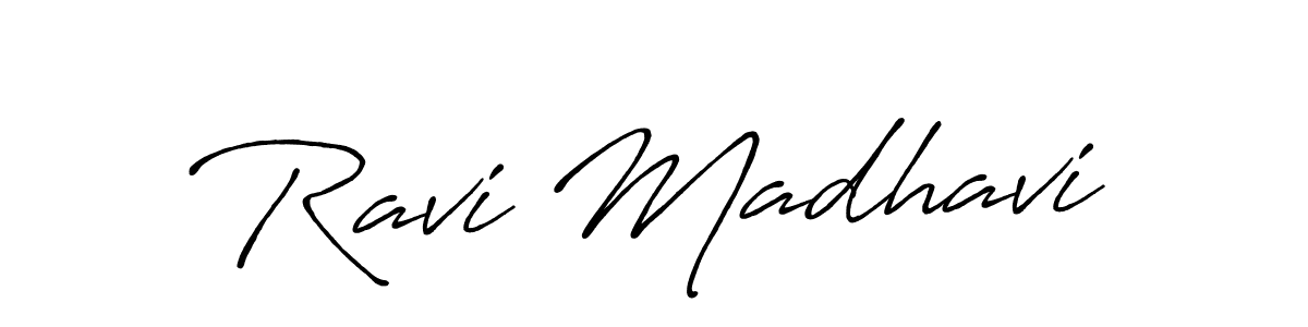 Make a beautiful signature design for name Ravi Madhavi. Use this online signature maker to create a handwritten signature for free. Ravi Madhavi signature style 7 images and pictures png