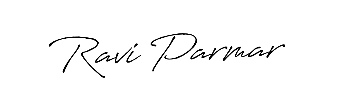 It looks lik you need a new signature style for name Ravi Parmar. Design unique handwritten (Antro_Vectra_Bolder) signature with our free signature maker in just a few clicks. Ravi Parmar signature style 7 images and pictures png