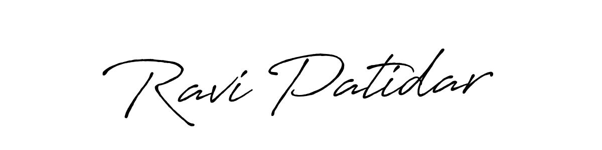 How to make Ravi Patidar signature? Antro_Vectra_Bolder is a professional autograph style. Create handwritten signature for Ravi Patidar name. Ravi Patidar signature style 7 images and pictures png