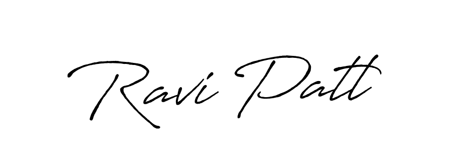 Make a beautiful signature design for name Ravi Patl. With this signature (Antro_Vectra_Bolder) style, you can create a handwritten signature for free. Ravi Patl signature style 7 images and pictures png