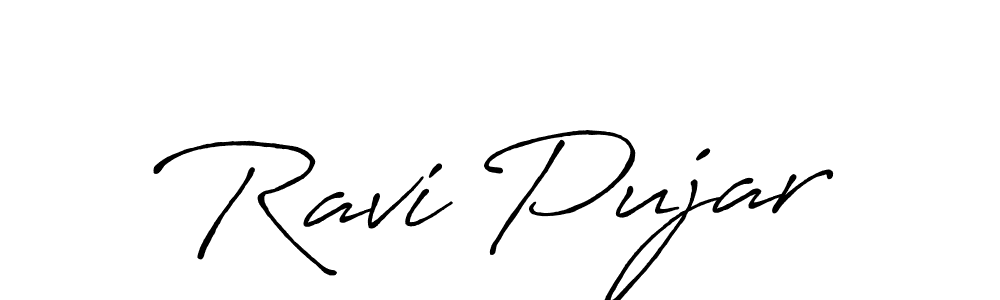 if you are searching for the best signature style for your name Ravi Pujar. so please give up your signature search. here we have designed multiple signature styles  using Antro_Vectra_Bolder. Ravi Pujar signature style 7 images and pictures png