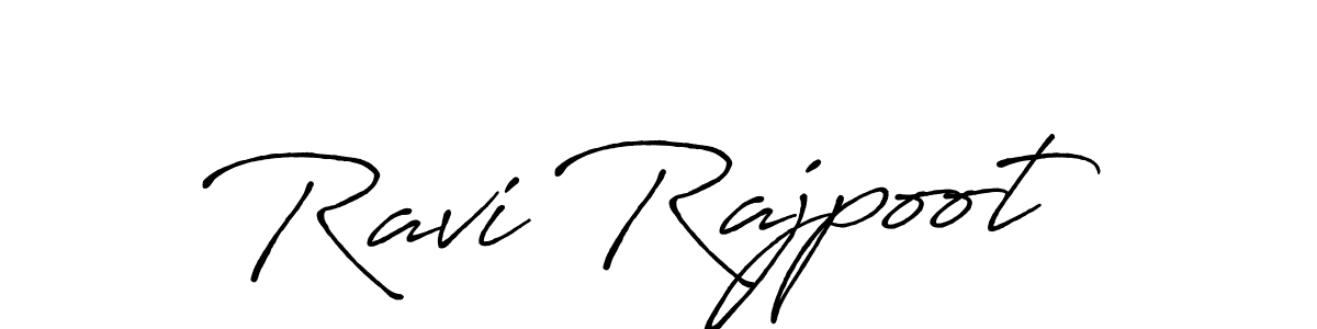 It looks lik you need a new signature style for name Ravi Rajpoot. Design unique handwritten (Antro_Vectra_Bolder) signature with our free signature maker in just a few clicks. Ravi Rajpoot signature style 7 images and pictures png