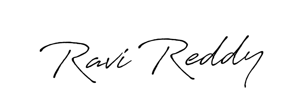 Create a beautiful signature design for name Ravi Reddy. With this signature (Antro_Vectra_Bolder) fonts, you can make a handwritten signature for free. Ravi Reddy signature style 7 images and pictures png