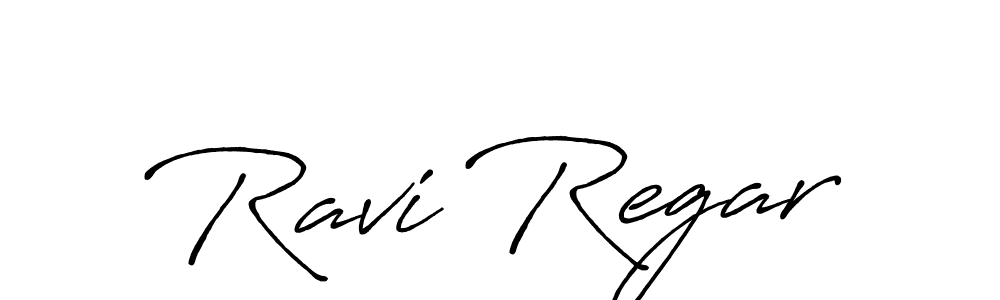 Ravi Regar stylish signature style. Best Handwritten Sign (Antro_Vectra_Bolder) for my name. Handwritten Signature Collection Ideas for my name Ravi Regar. Ravi Regar signature style 7 images and pictures png