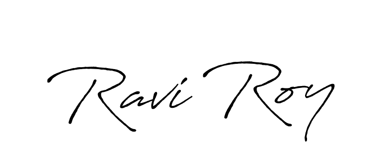 Also You can easily find your signature by using the search form. We will create Ravi Roy name handwritten signature images for you free of cost using Antro_Vectra_Bolder sign style. Ravi Roy signature style 7 images and pictures png