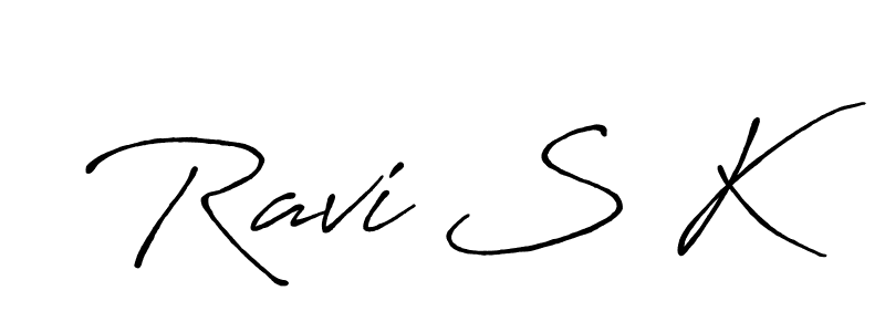 Make a beautiful signature design for name Ravi S K. Use this online signature maker to create a handwritten signature for free. Ravi S K signature style 7 images and pictures png