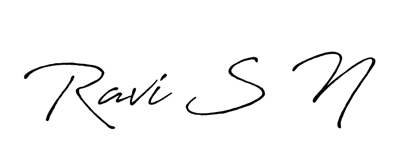Also we have Ravi S N name is the best signature style. Create professional handwritten signature collection using Antro_Vectra_Bolder autograph style. Ravi S N signature style 7 images and pictures png