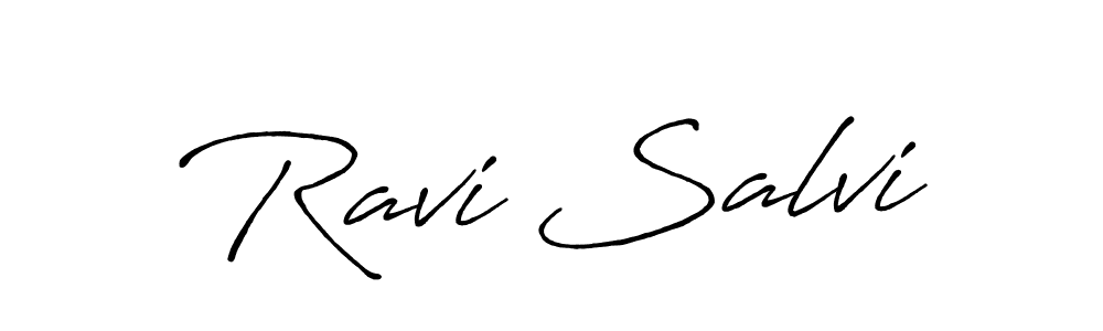 Design your own signature with our free online signature maker. With this signature software, you can create a handwritten (Antro_Vectra_Bolder) signature for name Ravi Salvi. Ravi Salvi signature style 7 images and pictures png