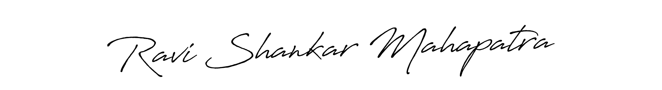 Create a beautiful signature design for name Ravi Shankar Mahapatra. With this signature (Antro_Vectra_Bolder) fonts, you can make a handwritten signature for free. Ravi Shankar Mahapatra signature style 7 images and pictures png