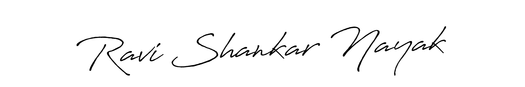 Design your own signature with our free online signature maker. With this signature software, you can create a handwritten (Antro_Vectra_Bolder) signature for name Ravi Shankar Nayak. Ravi Shankar Nayak signature style 7 images and pictures png