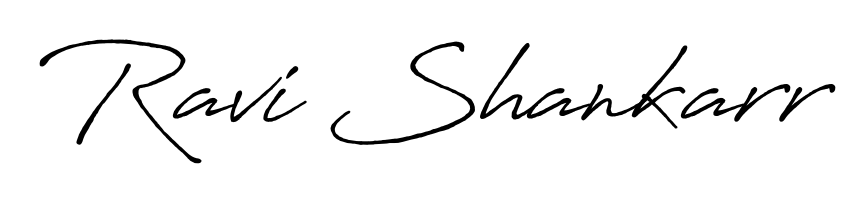 The Antro_Vectra_Bolder handwriting style adds charm and authenticity to name Ravi Shankarr. A wonderful choice for personal thank-you notes. Ravi Shankarr signature style 7 images and pictures png
