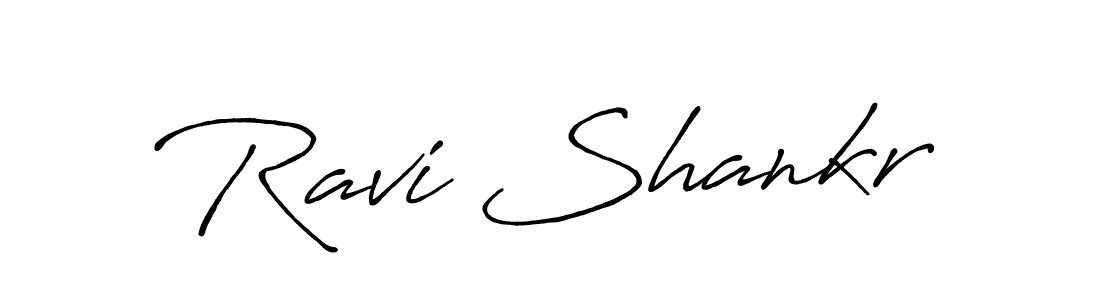 Create a beautiful signature design for name Ravi Shankr. With this signature (Antro_Vectra_Bolder) fonts, you can make a handwritten signature for free. Ravi Shankr signature style 7 images and pictures png