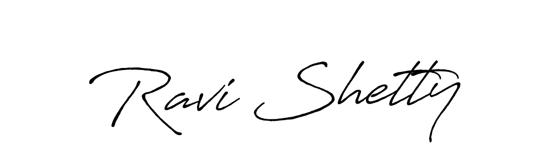 Use a signature maker to create a handwritten signature online. With this signature software, you can design (Antro_Vectra_Bolder) your own signature for name Ravi Shetty. Ravi Shetty signature style 7 images and pictures png