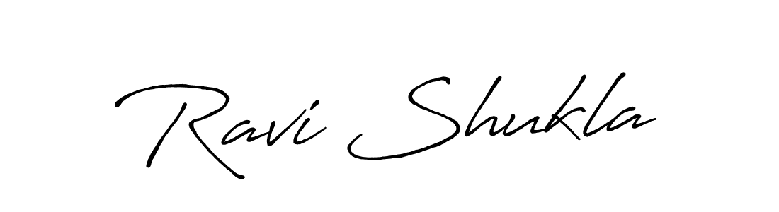 Design your own signature with our free online signature maker. With this signature software, you can create a handwritten (Antro_Vectra_Bolder) signature for name Ravi Shukla. Ravi Shukla signature style 7 images and pictures png