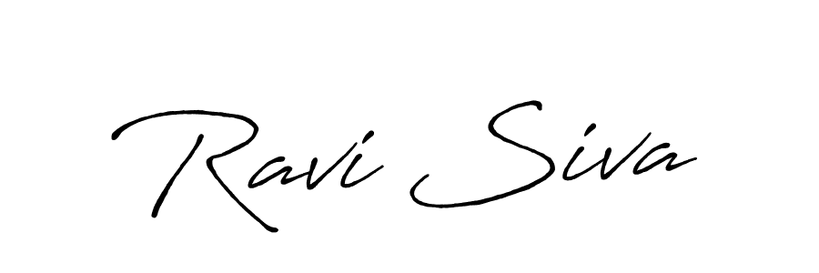 Make a beautiful signature design for name Ravi Siva. With this signature (Antro_Vectra_Bolder) style, you can create a handwritten signature for free. Ravi Siva signature style 7 images and pictures png