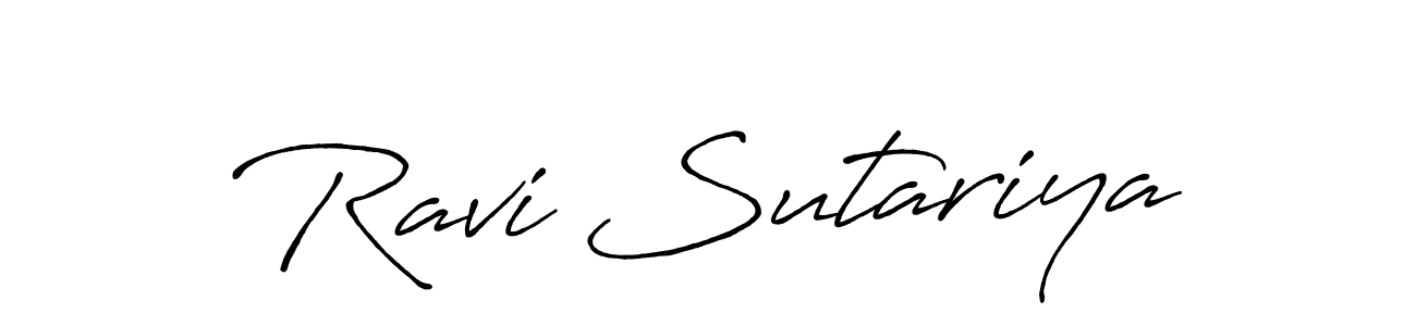 Make a short Ravi Sutariya signature style. Manage your documents anywhere anytime using Antro_Vectra_Bolder. Create and add eSignatures, submit forms, share and send files easily. Ravi Sutariya signature style 7 images and pictures png