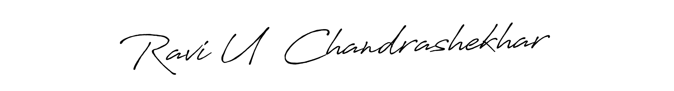 Also You can easily find your signature by using the search form. We will create Ravi U  Chandrashekhar name handwritten signature images for you free of cost using Antro_Vectra_Bolder sign style. Ravi U  Chandrashekhar signature style 7 images and pictures png