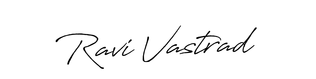 Make a beautiful signature design for name Ravi Vastrad. With this signature (Antro_Vectra_Bolder) style, you can create a handwritten signature for free. Ravi Vastrad signature style 7 images and pictures png