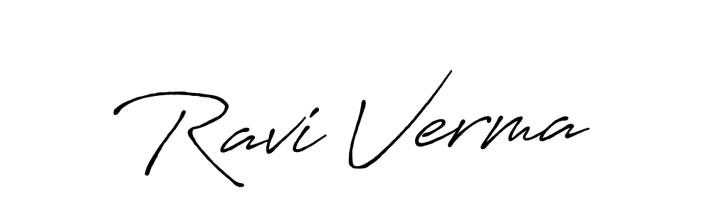 The best way (Antro_Vectra_Bolder) to make a short signature is to pick only two or three words in your name. The name Ravi Verma include a total of six letters. For converting this name. Ravi Verma signature style 7 images and pictures png