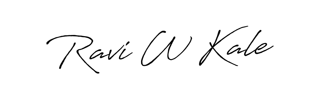 Also we have Ravi W Kale name is the best signature style. Create professional handwritten signature collection using Antro_Vectra_Bolder autograph style. Ravi W Kale signature style 7 images and pictures png