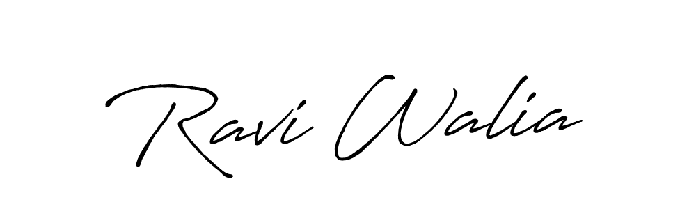 Also we have Ravi Walia name is the best signature style. Create professional handwritten signature collection using Antro_Vectra_Bolder autograph style. Ravi Walia signature style 7 images and pictures png