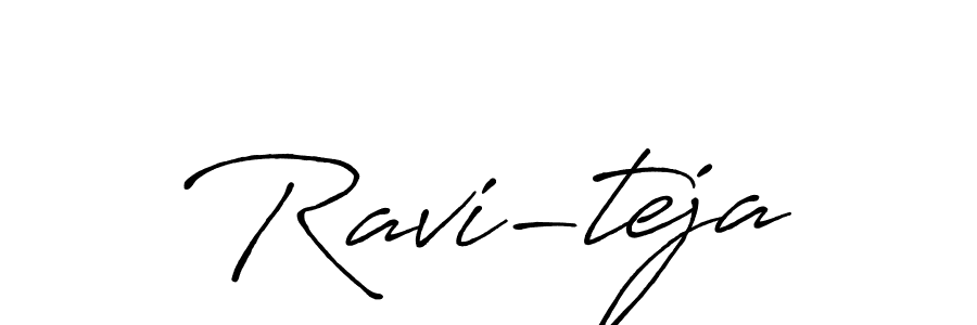 Design your own signature with our free online signature maker. With this signature software, you can create a handwritten (Antro_Vectra_Bolder) signature for name Ravi-teja. Ravi-teja signature style 7 images and pictures png
