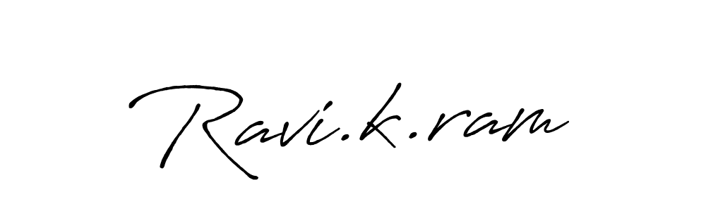 How to make Ravi.k.ram signature? Antro_Vectra_Bolder is a professional autograph style. Create handwritten signature for Ravi.k.ram name. Ravi.k.ram signature style 7 images and pictures png