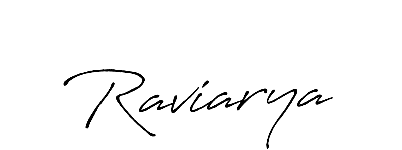 Make a beautiful signature design for name Raviarya. Use this online signature maker to create a handwritten signature for free. Raviarya signature style 7 images and pictures png