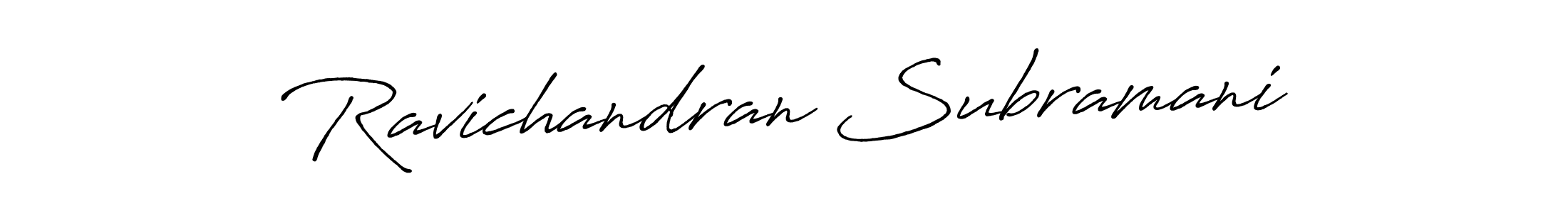 The best way (Antro_Vectra_Bolder) to make a short signature is to pick only two or three words in your name. The name Ravichandran Subramani include a total of six letters. For converting this name. Ravichandran Subramani signature style 7 images and pictures png