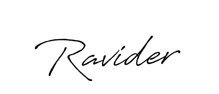 Also You can easily find your signature by using the search form. We will create Ravider name handwritten signature images for you free of cost using Antro_Vectra_Bolder sign style. Ravider signature style 7 images and pictures png