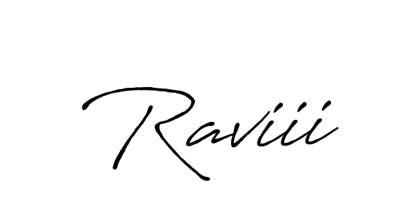 How to make Raviii signature? Antro_Vectra_Bolder is a professional autograph style. Create handwritten signature for Raviii name. Raviii signature style 7 images and pictures png