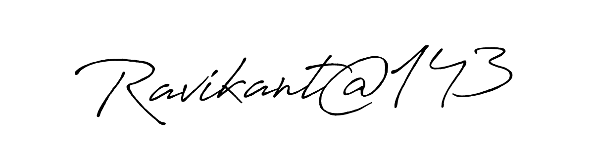 Create a beautiful signature design for name Ravikant@143. With this signature (Antro_Vectra_Bolder) fonts, you can make a handwritten signature for free. Ravikant@143 signature style 7 images and pictures png